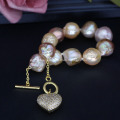 Baroque Pearl Jewelry Sets with Necklace and Bracelet